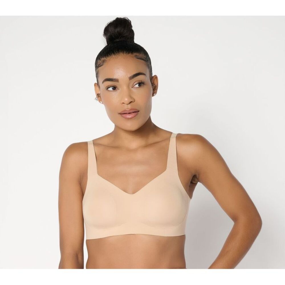 Evelyn & Bobbie Women's Bra Sz M Beyond Seamless Wirefree Brown